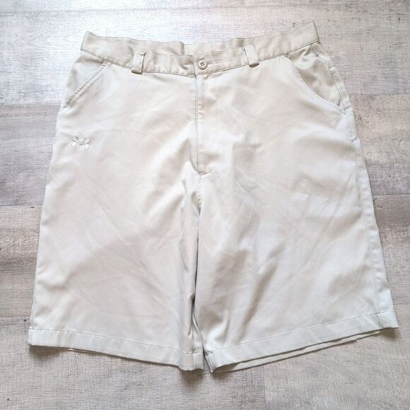 Under Armour Shorts Men's Size 36 10" Inseam Golf Chino Performance - Picture 1 of 7